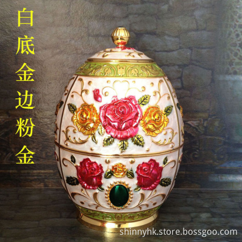 Home Decor Enamel Metal Food Storage Box